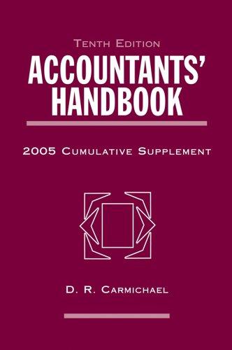 Accountants' Handbook, 2005 Cumulative Supplement (Accountant's Handbook Supplement)