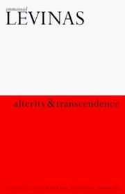 Alterity and Transcendence (Athlone Contemporary European Thinkers)