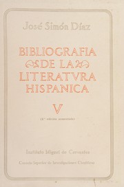 Bibliografía de la literatura hispánica