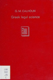 Introduction to Greek legal science