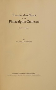 Twenty-five years of the Philadelphia orchestra