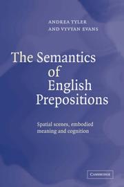 Semantics of English Prepositions