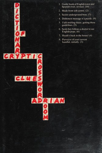 Dictionary of cryptic crossword clues
