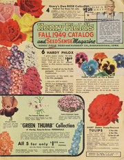 Henry Field's fall 1949 catalog and seed sense magazine