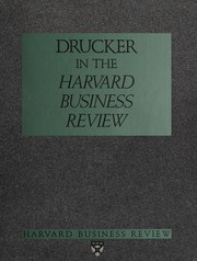 Drucker in the Harvard Business Review, 1963-1989