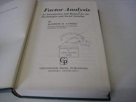 Factor analysis