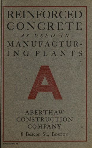 Reinforced concrete as used in manufacturing plants