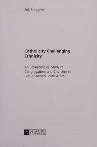 Catholicity Challenging Ethnicity
