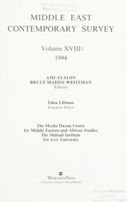 Middle East Contemporary Survey
