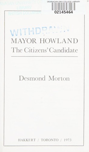Mayor Howland: the citizens' candidate