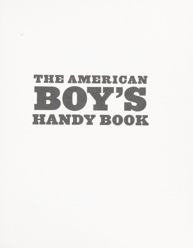 American Boy's Handy Book