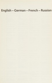 Dictionary of robot technology in four languages