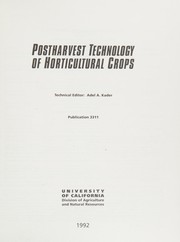 Post Harvest Technology of Horticultural Crops
