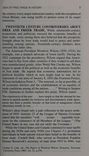 Free trade in American-Canadian relations
