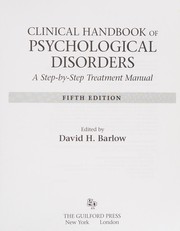 Clinical Handbook of Psychological Disorders, Fifth Edition