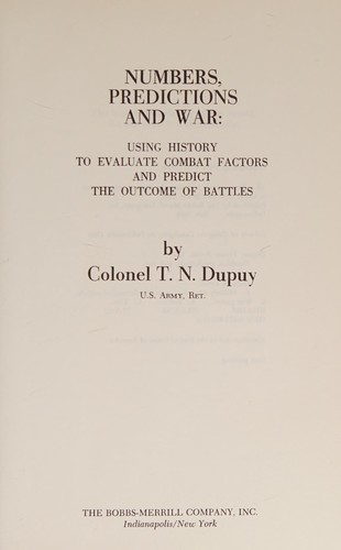 Numbers, predictions, and war