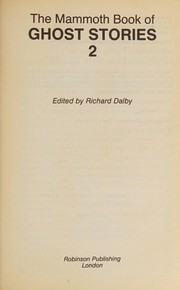 The Mammoth Book of Ghost Stories, 2