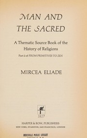 Man and the Sacred
