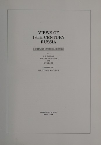 Views of 18th century Russia