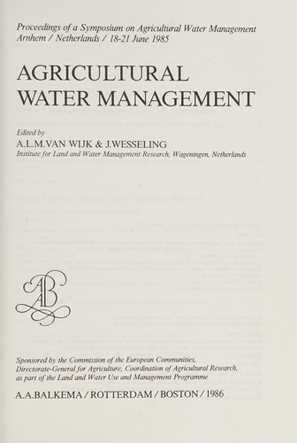 Agricultural Water Management