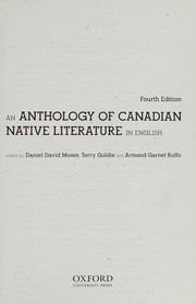 Anthology of Canadian Native Literature in English