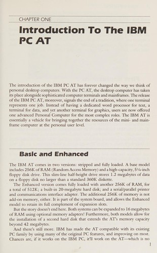 Inside the IBM PC AT