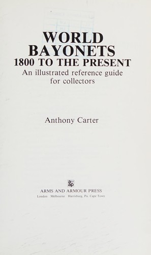 World bayonets 1800 to the present