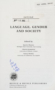 Language, gender and society
