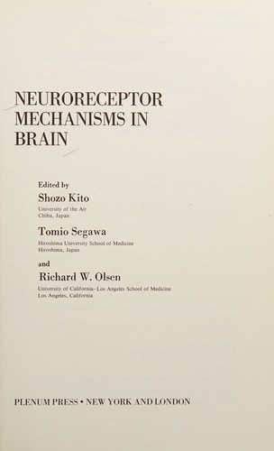 Neuroreceptor mechanisms in brain