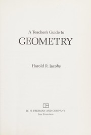 Teacher7s guide to geometry
