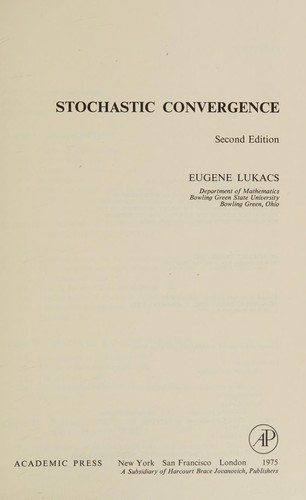Stochastic convergence