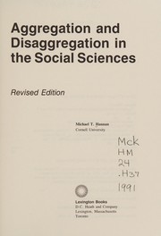 Aggregation and disaggregation in the social sciences