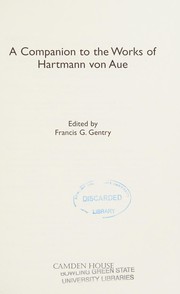 A companion to the works of Hartmann von Aue