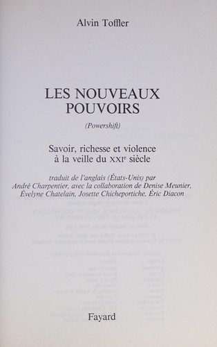 Les nouveaux pouvoirs