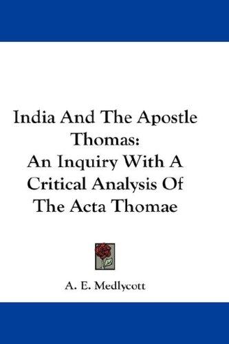 India And The Apostle Thomas