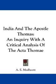 India And The Apostle Thomas