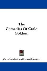 The Comedies Of Carlo Goldoni