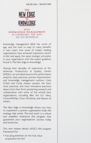 The new edge in knowledge