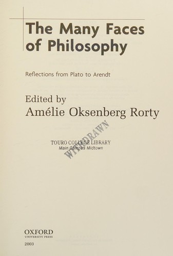 The many faces of philosophy