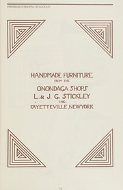 The Mission furniture of L. & J.G. Stickley