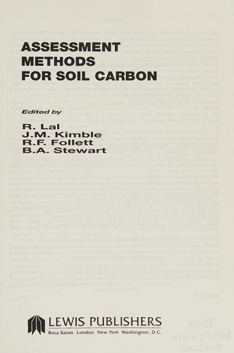 Assessment methods for soil carbon