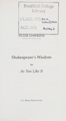 Shakespeare's wisdom in As you like it