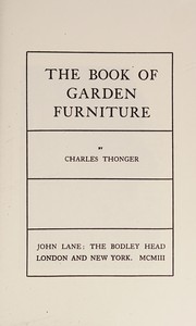 The book of garden furniture