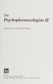 The Psychopharmacologists