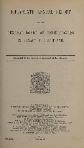 Annual report of the General Board of Commissioners in Lunacy for Scotland