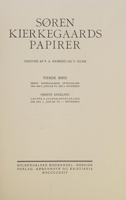 Soeren Kierkegaards papirer