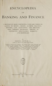 Encyclopedia of banking and finance