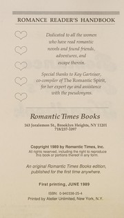 Romance readers handbook