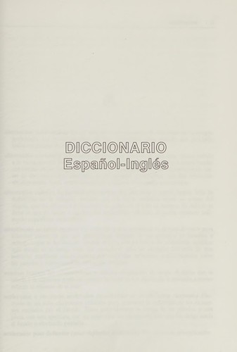 Diccionario Electronica Ingles-Espaol / Spanish-English Dictionary of Electronics with an English-Spanish Vocabulary