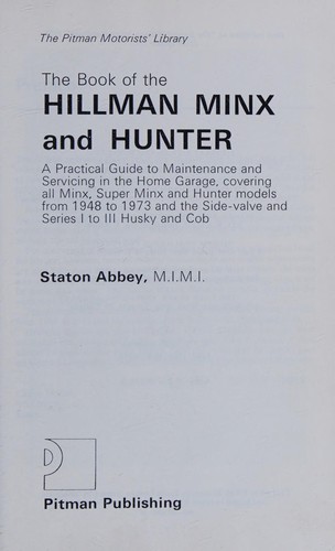 The book of the Hillman Minx and Hunter